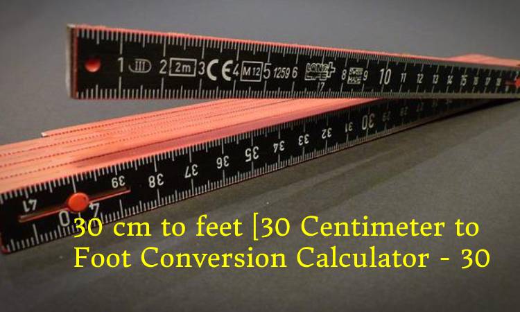 Convert centimeter to Feet 30 cm 0.984252 feet